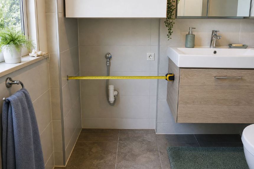 Masurarea spatiului pentru instalarea masinii de spalat
