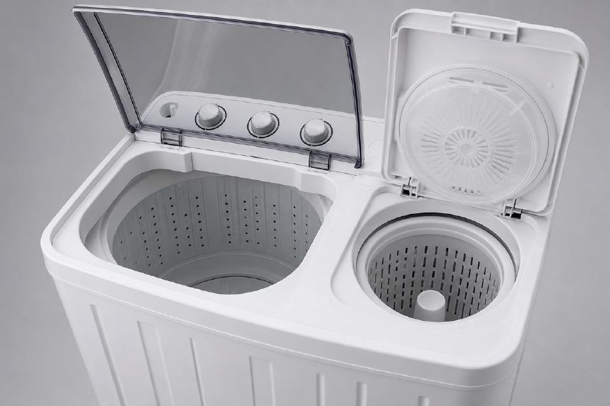 Cuve separate pentru spalare si stoarcere