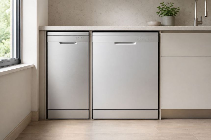 Comparatie intre masini de spalat vase de 45 si 60 cm