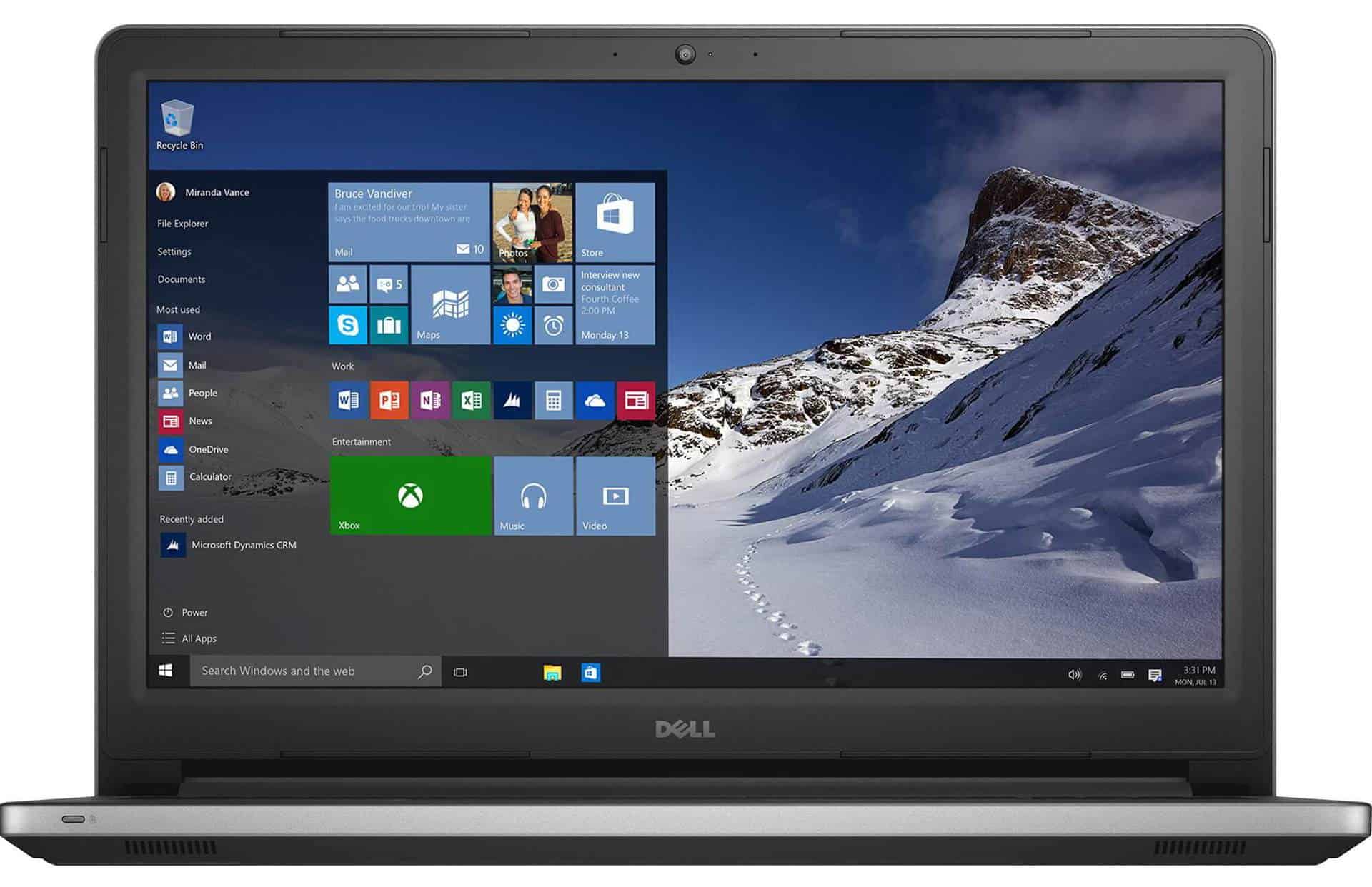 Dell Inspiron 15 5000 Series (Model 5559 Tulip) (Touch or Non-Touch) 15-inch notebook computer with Intel SKL Skylake processor